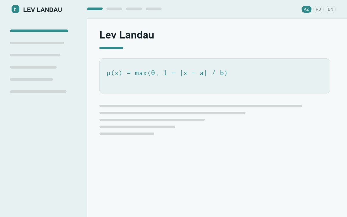 Design mock-up of the site