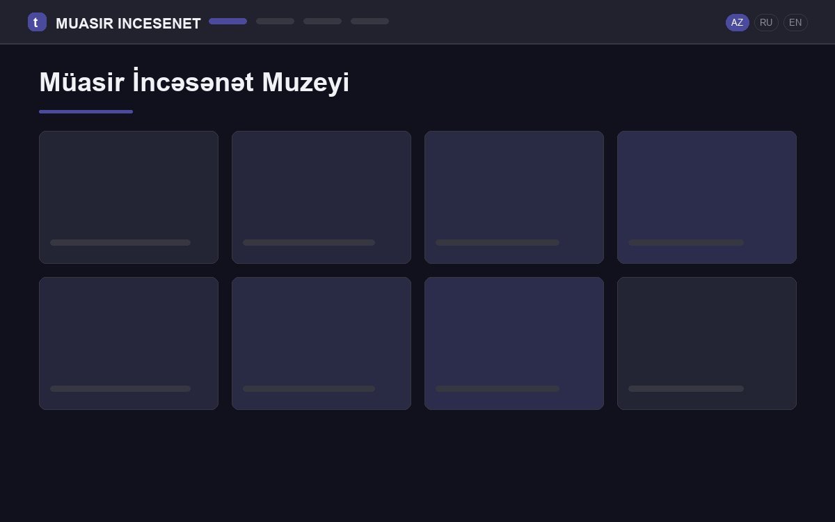Design mock-up of the site