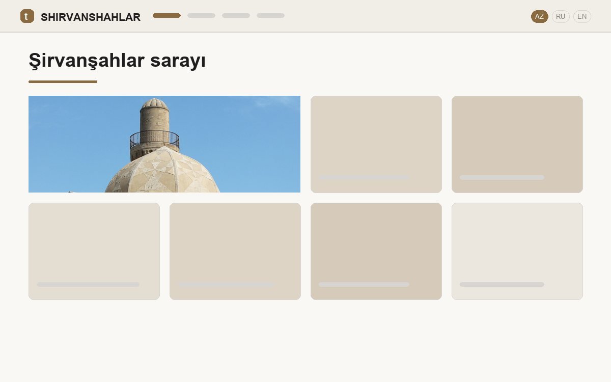 Design mock-up of the site