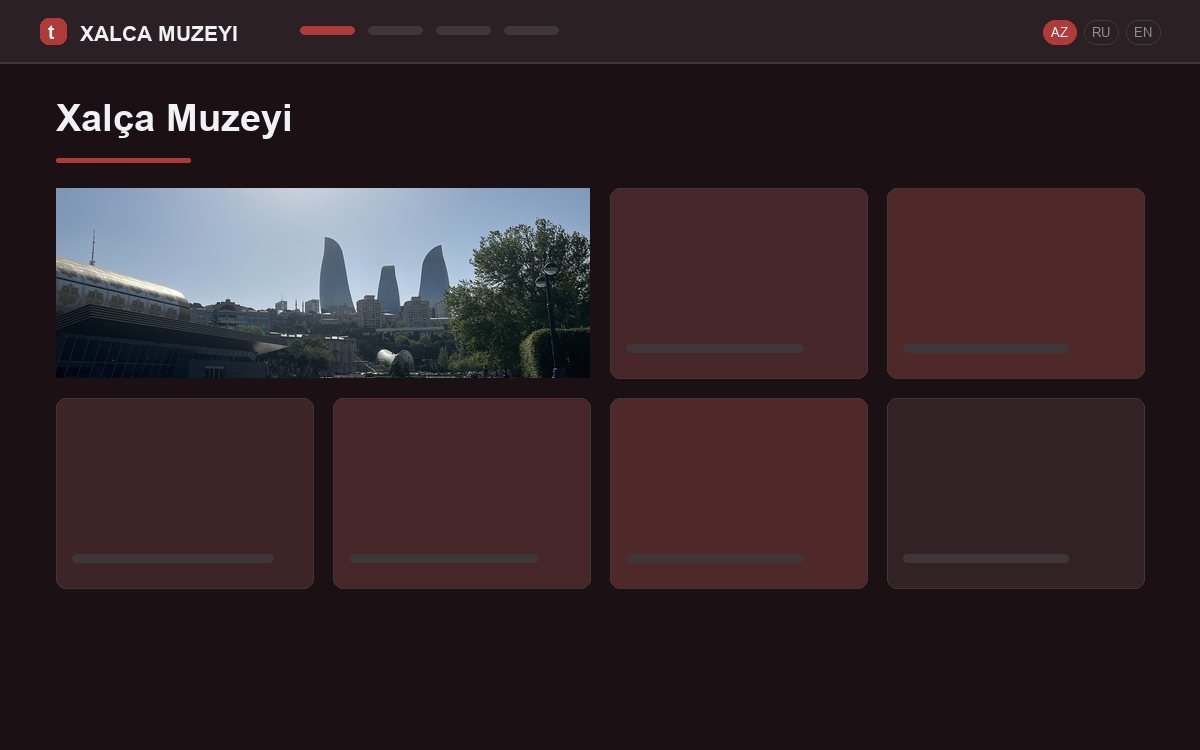 Design mock-up of the site