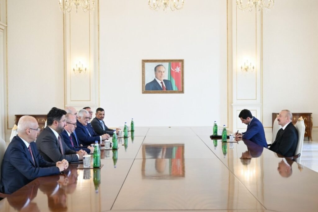 İlham Əliyev Türkiyə parlamentinin sədrini qəbul edib 1 1 1