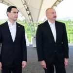 Azərbaycan və Türkmənistan prezidentləri Şuşa məscidində tikinti işlərinin gedişi ilə tanış olublar 1 1