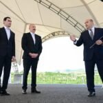 Azərbaycan və Türkmənistan prezidentləri Şuşa məscidində tikinti işlərinin gedişi ilə tanış olublar 2 2