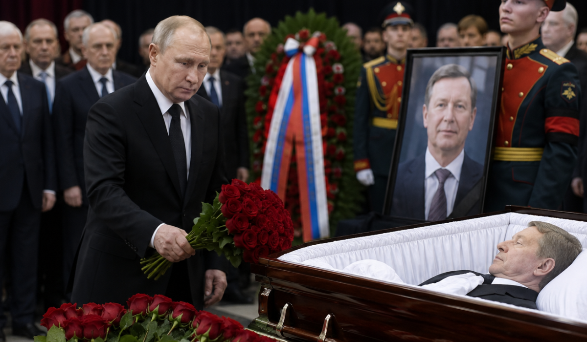 Путин принял участие в церемонии прощания с бывшим министром обороны