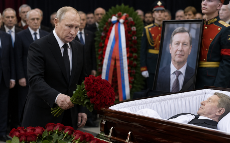 Путин принял участие в церемонии прощания с бывшим министром обороны