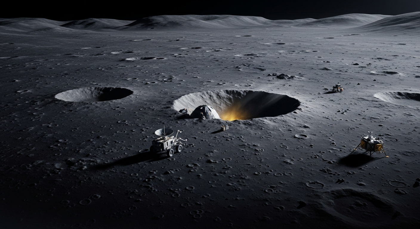 Mention of possible alien base on the Moon found in declassified NASA documents