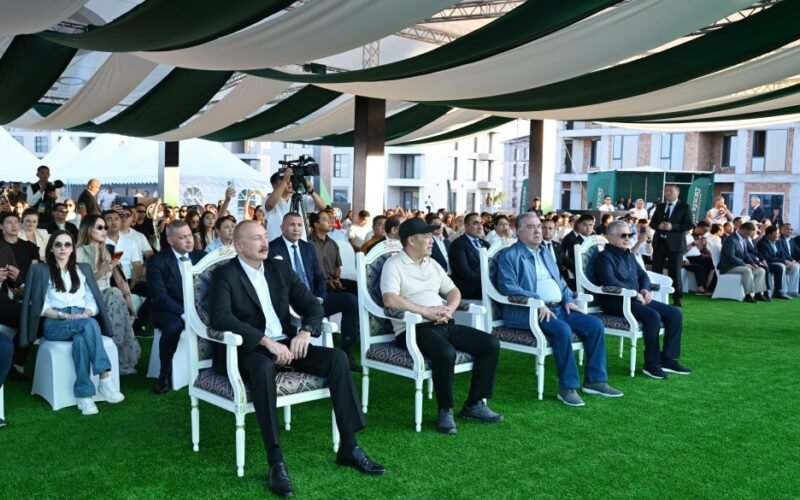 Ilham Aliyev attends Golf Club opening in Kyrgyzstan with counterparts