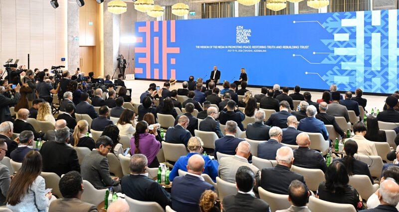 İlham Əliyevin iştirakı ilə Şuşada IV Qlobal Media Forumu işinə başlayıb
