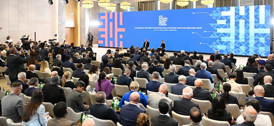 İlham Əliyevin iştirakı ilə Şuşada IV Qlobal Media Forumu işinə başlayıb