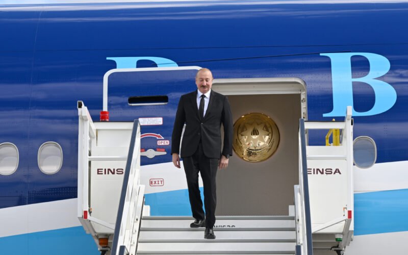 President Ilham Aliyev arrives in Germany for an official visit