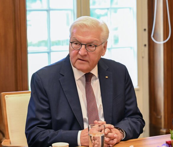 Ilham Aliyev and Frank-Walter Steinmeier during the meeting in Berlin