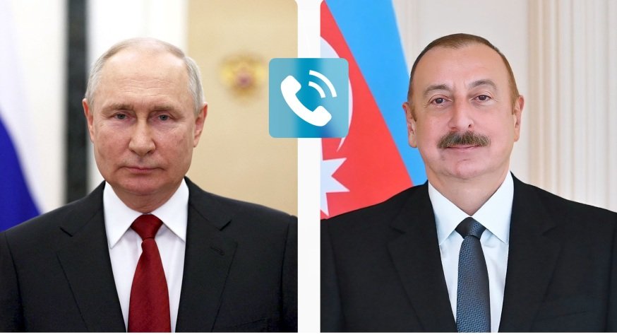 Ilham Aliyev and Vladimir Putin