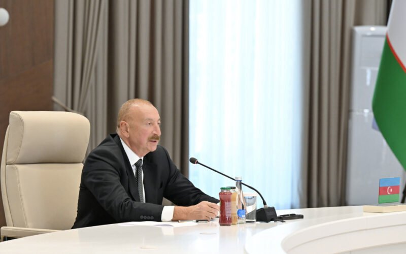 Heads of State of Azerbaijan and Central Asian countries in Cholpon-Ata