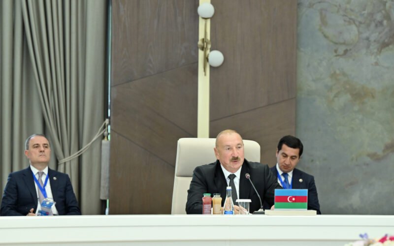 Heads of State of Azerbaijan and Central Asian countries in Cholpon-Ata