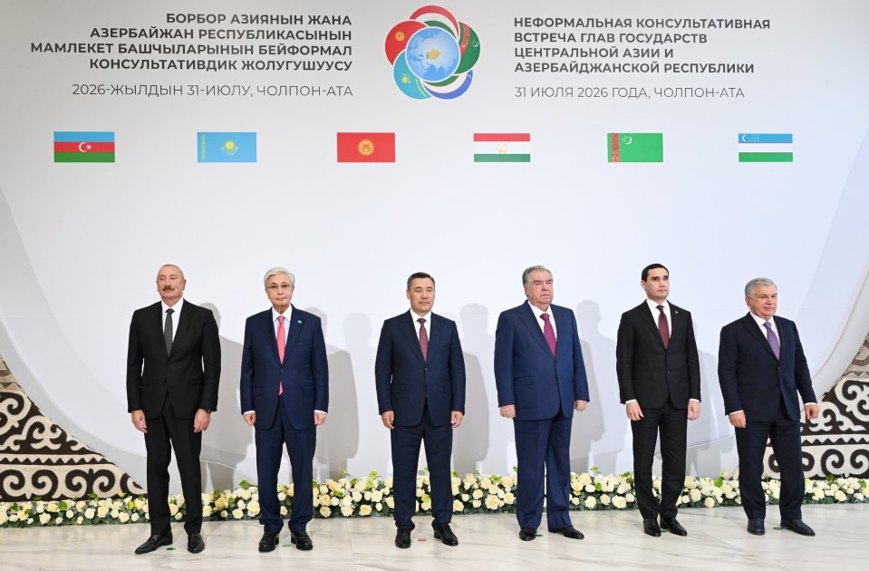 Heads of State of Azerbaijan and Central Asian countries in Cholpon-Ata