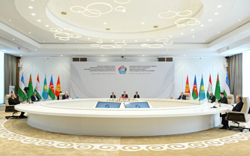 Heads of State of Azerbaijan and Central Asian countries in Cholpon-Ata