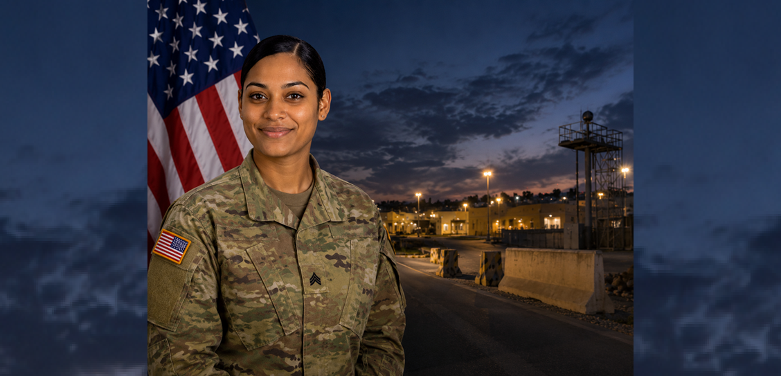US military flag at the Muwaffaq Salti Air Base