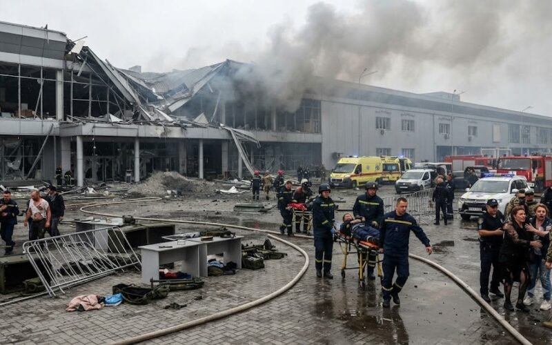 Удар по оборонной выставке в Киеве: есть погибшие и раненые