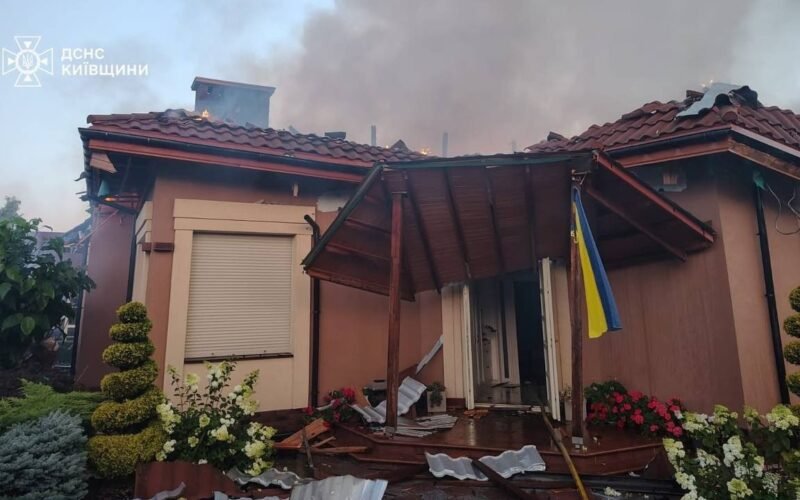 Последствия ночной атаки в Украине