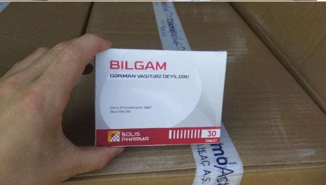Bilgam vitamin supplement packaging