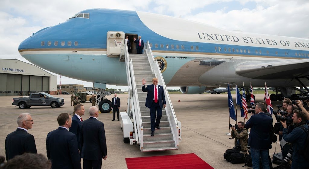 Трамп вернулся с саммита НАТО на старом Air Force One