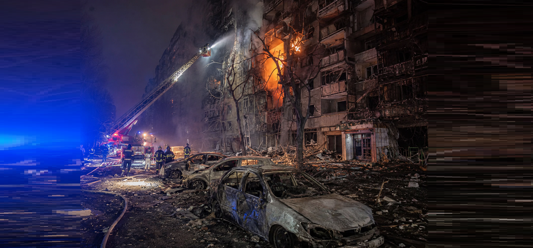 Aftermath of a missile attack in Odesa