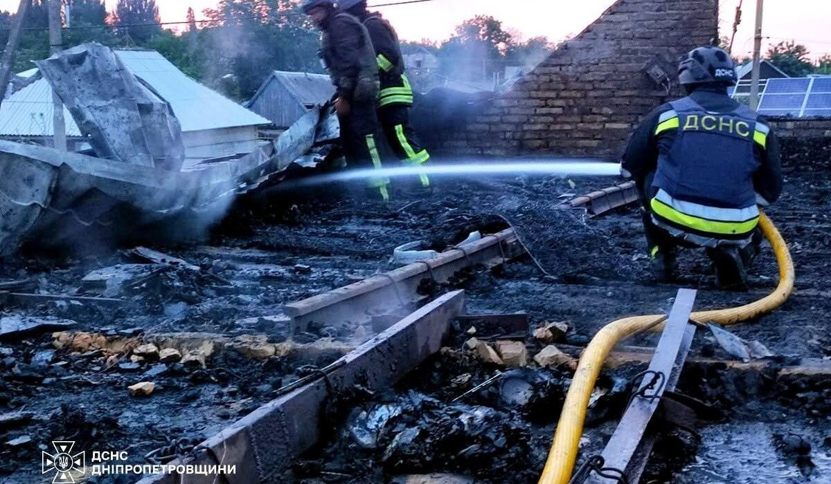 Aftermath of the Russian airstrike in Pavlohrad