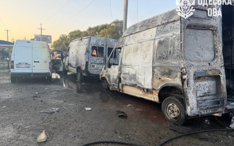 Aftermath of a missile attack in Odesa