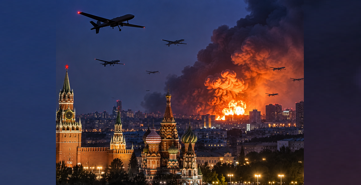 Последствия атаки БПЛА в Московской области