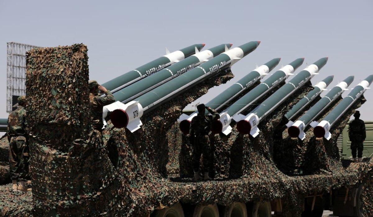 IRGC emblem and military imagery