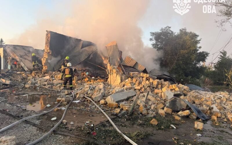 Aftermath of a missile attack in Odesa