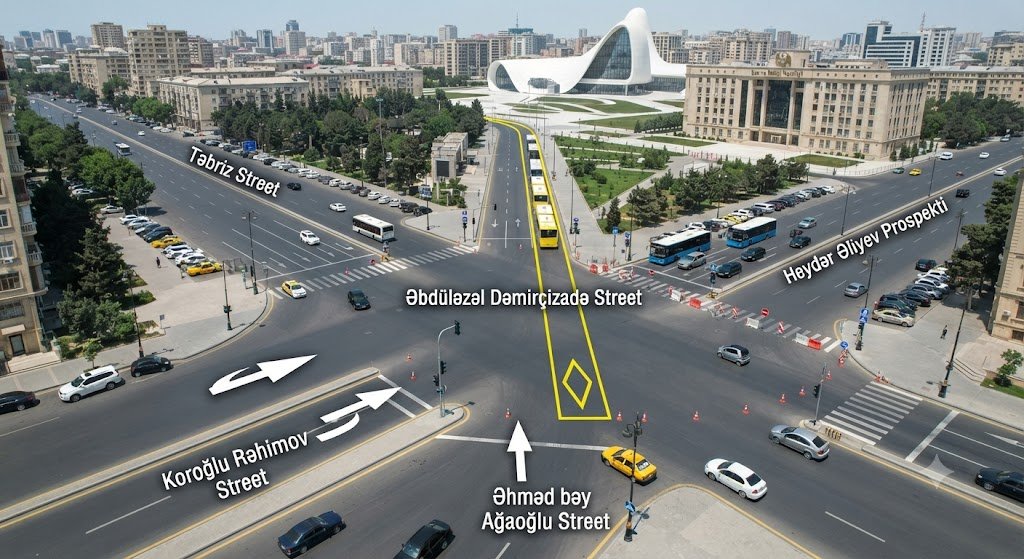 Водителям на заметку: важные изменения дорожного движения в Баку с завтрашнего дня