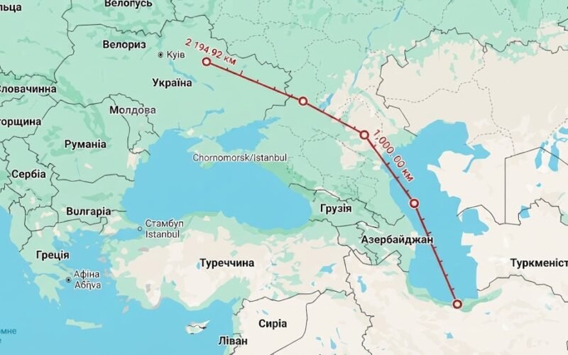 Как Иран может нанести ракетные удары по Украине — показан возможный маршрут