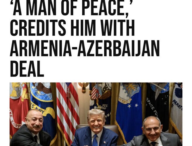 Trump shares article about Ilham Aliyev: "He is a peace man"