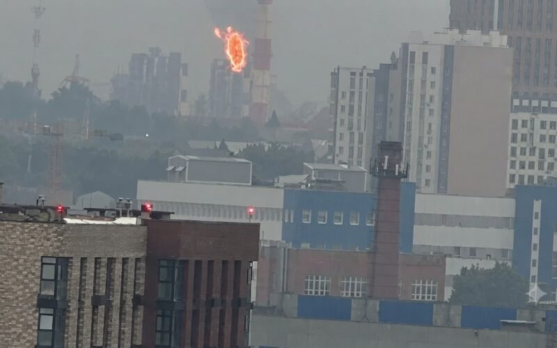 Ukraine strikes oil refinery and large warehouse in Russia