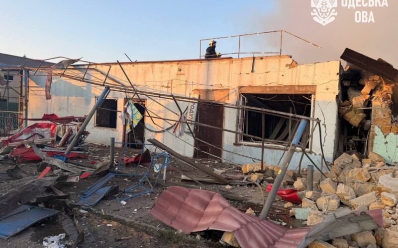 Aftermath of a missile attack in Odesa