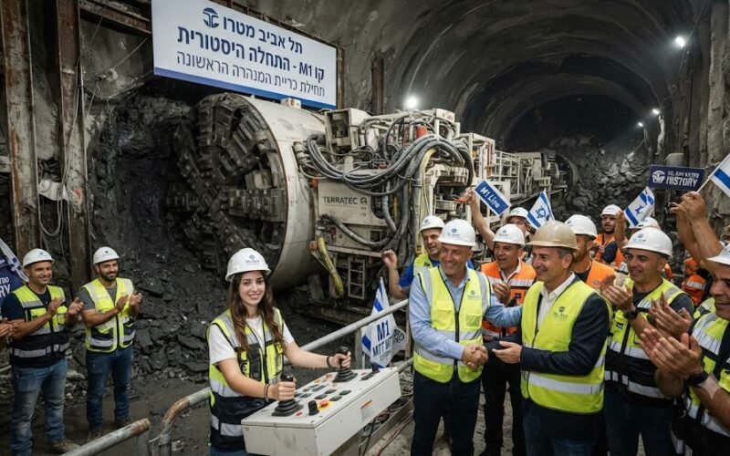 Təl-Əviv metrosunda tarixi mərhələ: İlk tunelin qazılmasına başlanılır