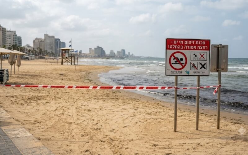 Popular beaches in Israel closed due to dangerous sea water contamination