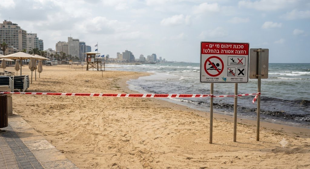 Popular beaches in Israel closed due to dangerous sea water contamination