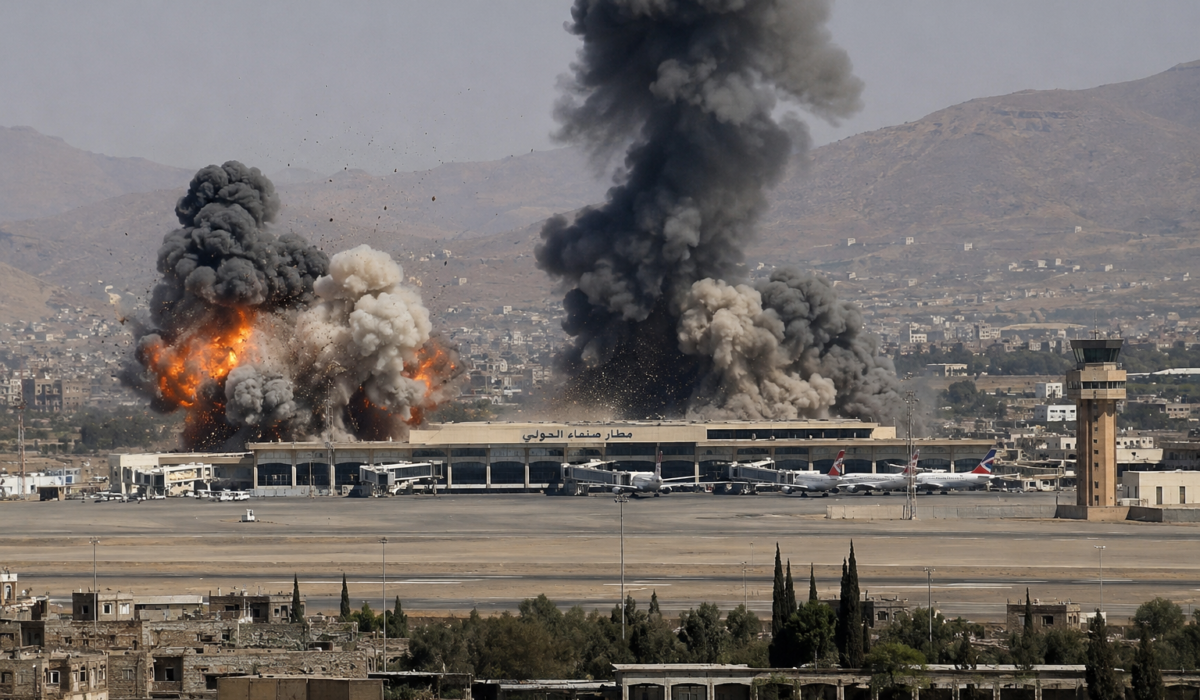 Saudi Arabia launches airstrikes on Yemen’s capital