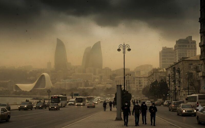 Strong Wind and Dust Storm Observed in Baku