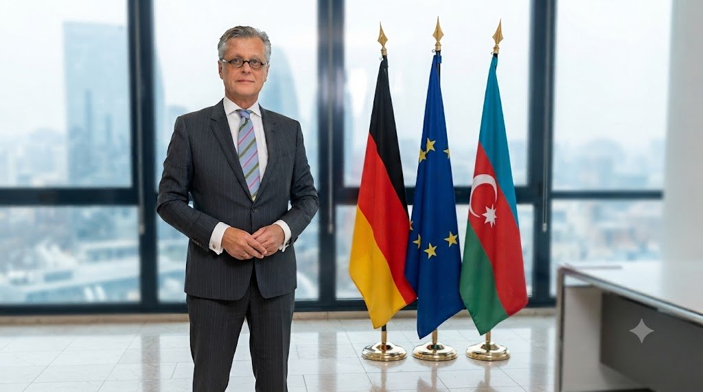 Almaniyanın Azərbaycandakı yeni səfiri Bakıya gəlib: "Əlaqələri gücləndirəcəyik"