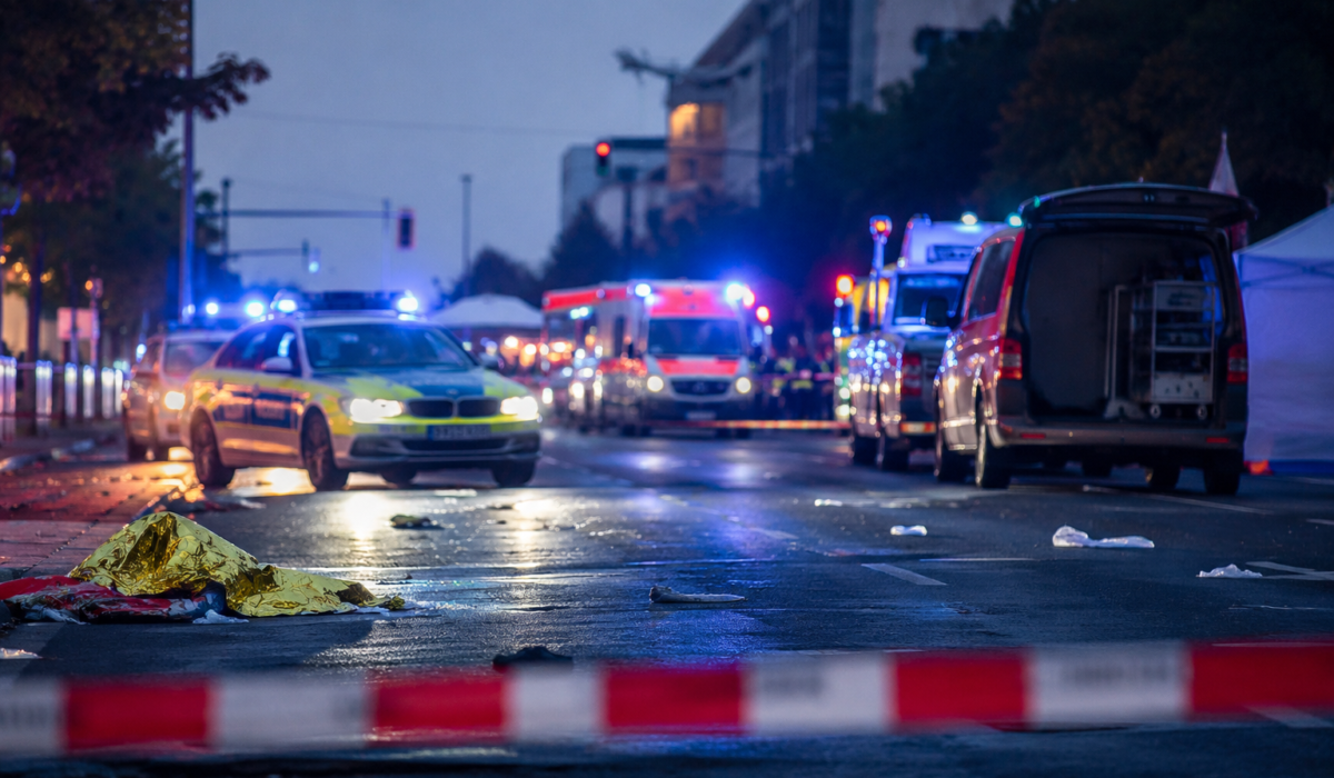 Полиция на месте теракта в Берлине