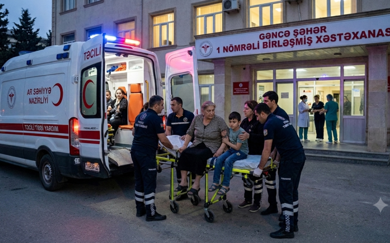 В Гяндже 7 человек, отравившихся пищей, были госпитализированы