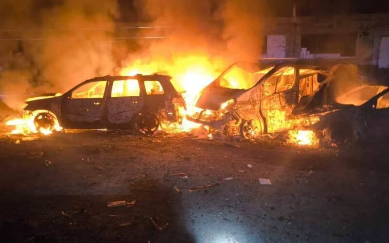 Missile and drone attack on Kyiv: Fire in residential building