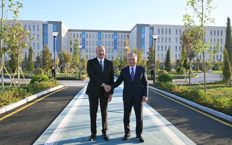 Presidents of Azerbaijan and Uzbekistan Visit Ark Citadel in Bukhara