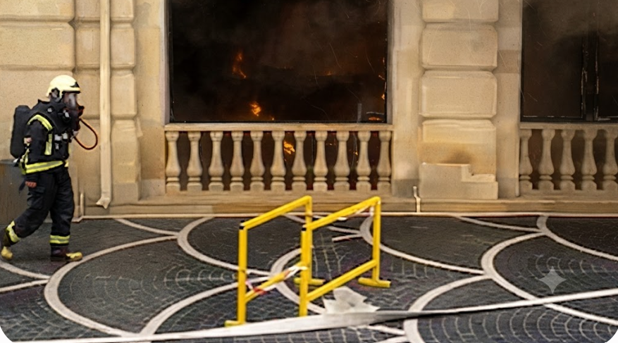 Fire Breaks Out at Facility in Central Baku