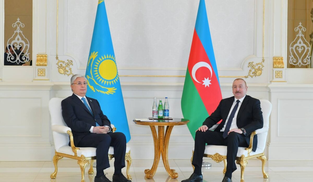 Встреча президентов Азербайджана и Казахстана