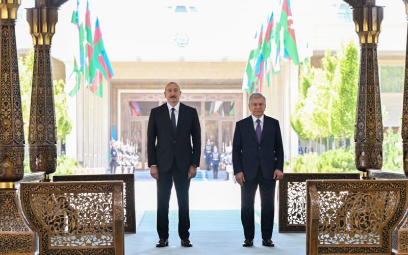 Daşkənddə İlham Əliyevin rəsmi qarşılanma mərasimi olub