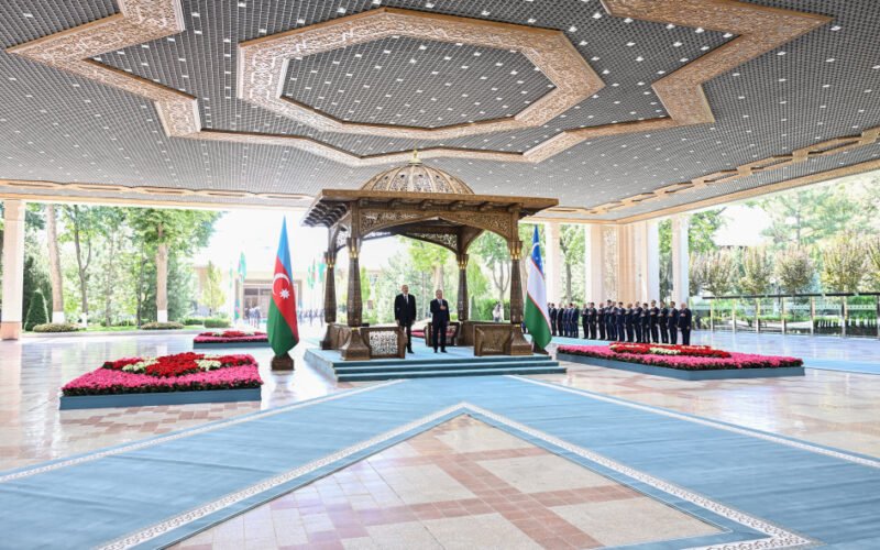Daşkənddə İlham Əliyevin rəsmi qarşılanma mərasimi olub